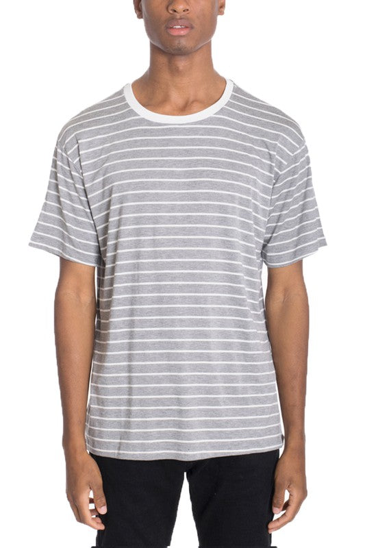 Short Sleeve Striped T Shirt