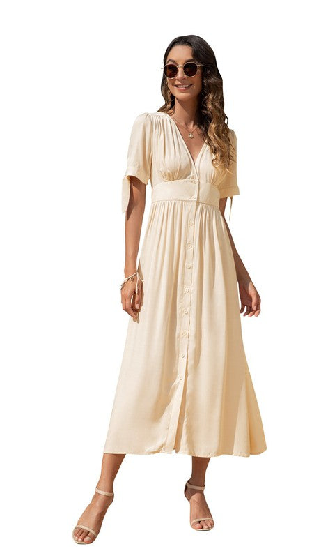 Maxi Dress with buttons on the front