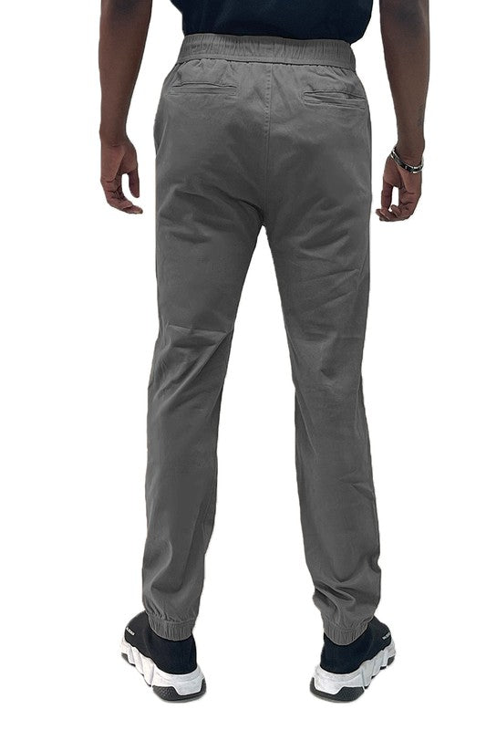 Solid Stretch Cargo Jogger