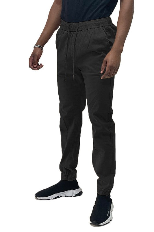 Solid Stretch Cargo Jogger