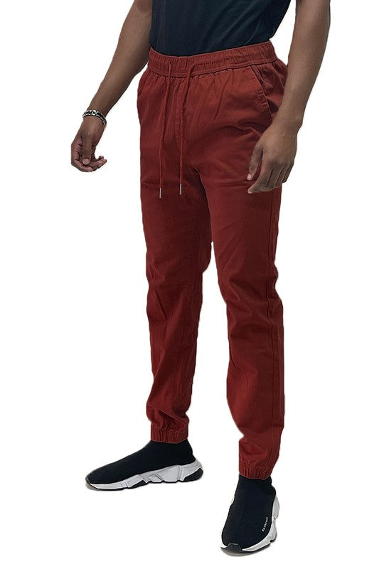 Solid Stretch Cargo Jogger