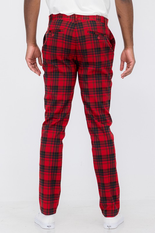 Plaid Trouser Pants