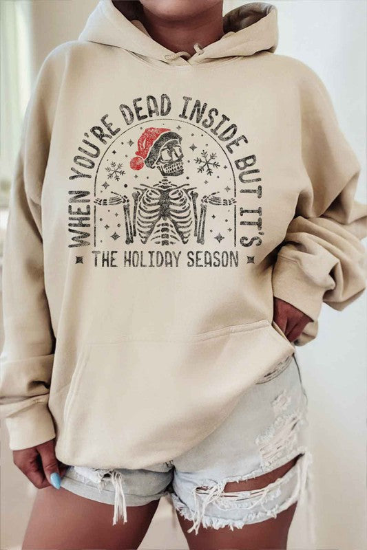 Christmas Skeleton Hoodie Plus Sized