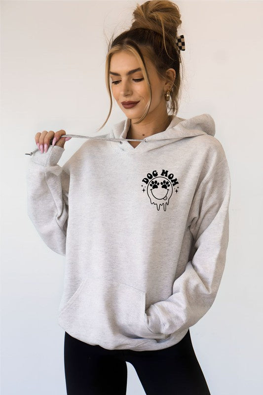 Dog Mom Dripping Smiley Hoodie Sweatshirt