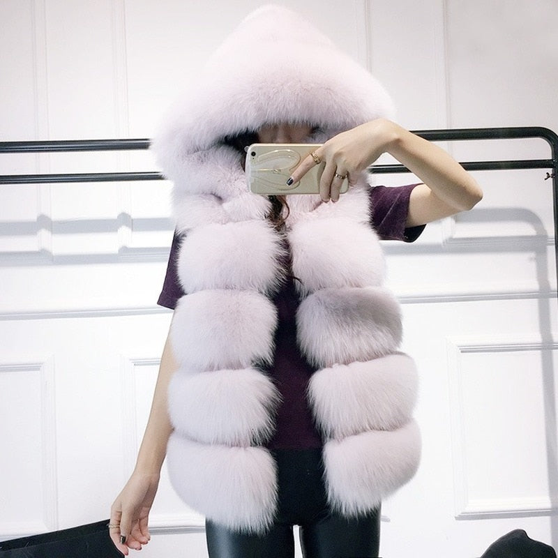 Faux Fox Fur Vest