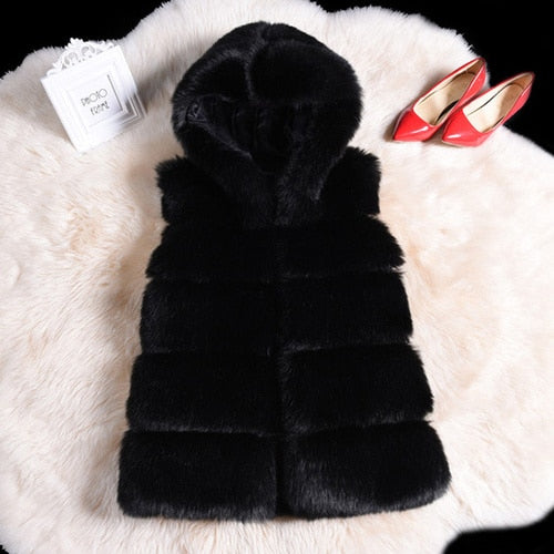 Faux Fox Fur Vest