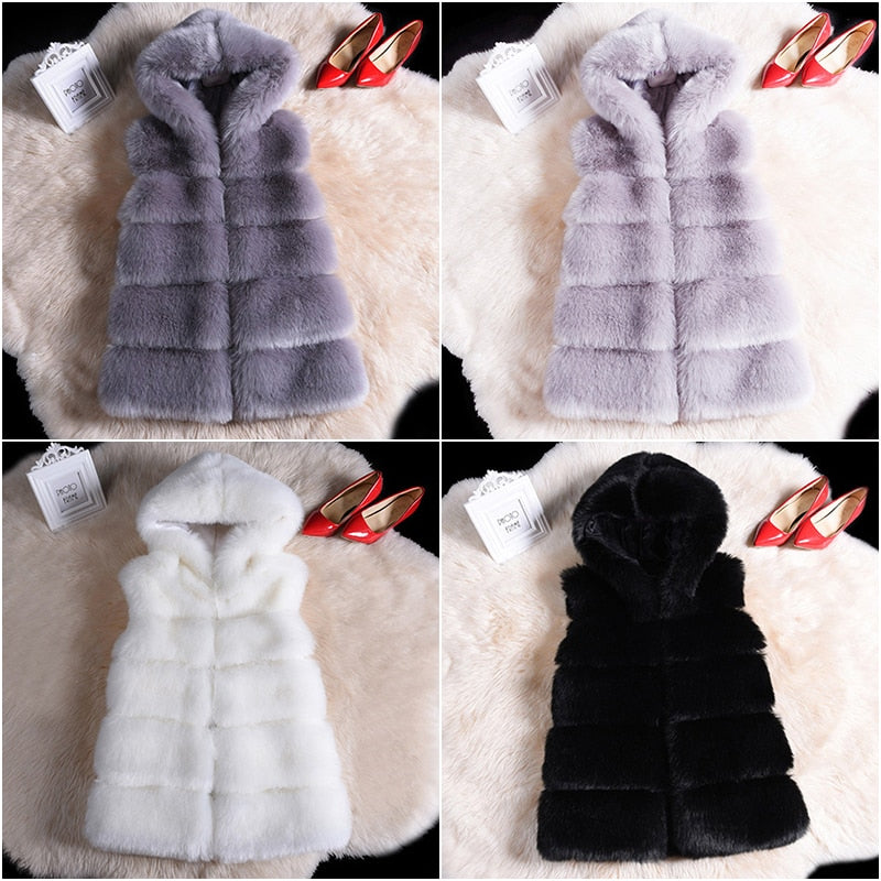 Faux Fox Fur Vest