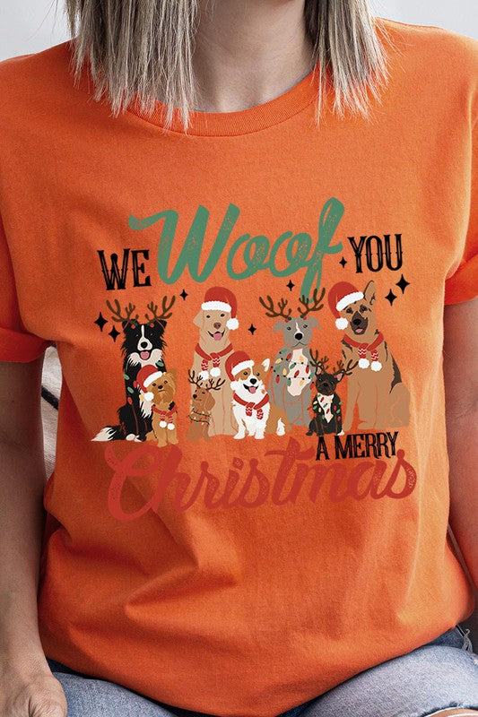 We Woof You A Merry Christmas Short Sleeve