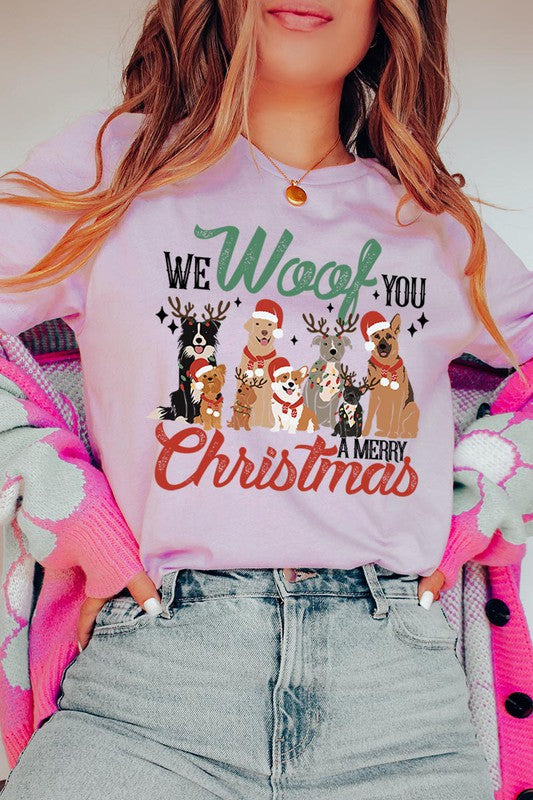 We Woof You A Merry Christmas Short Sleeve