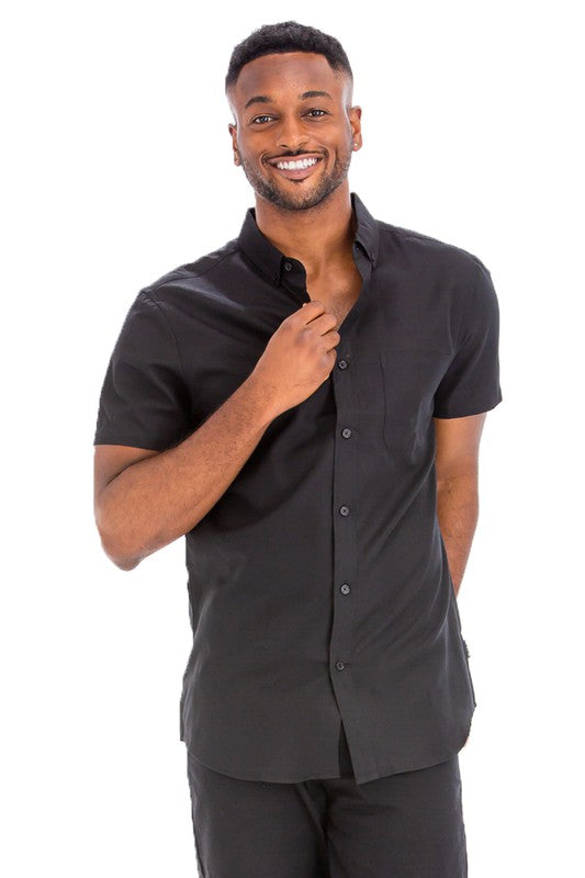 Short Sleeve Solid Shirts