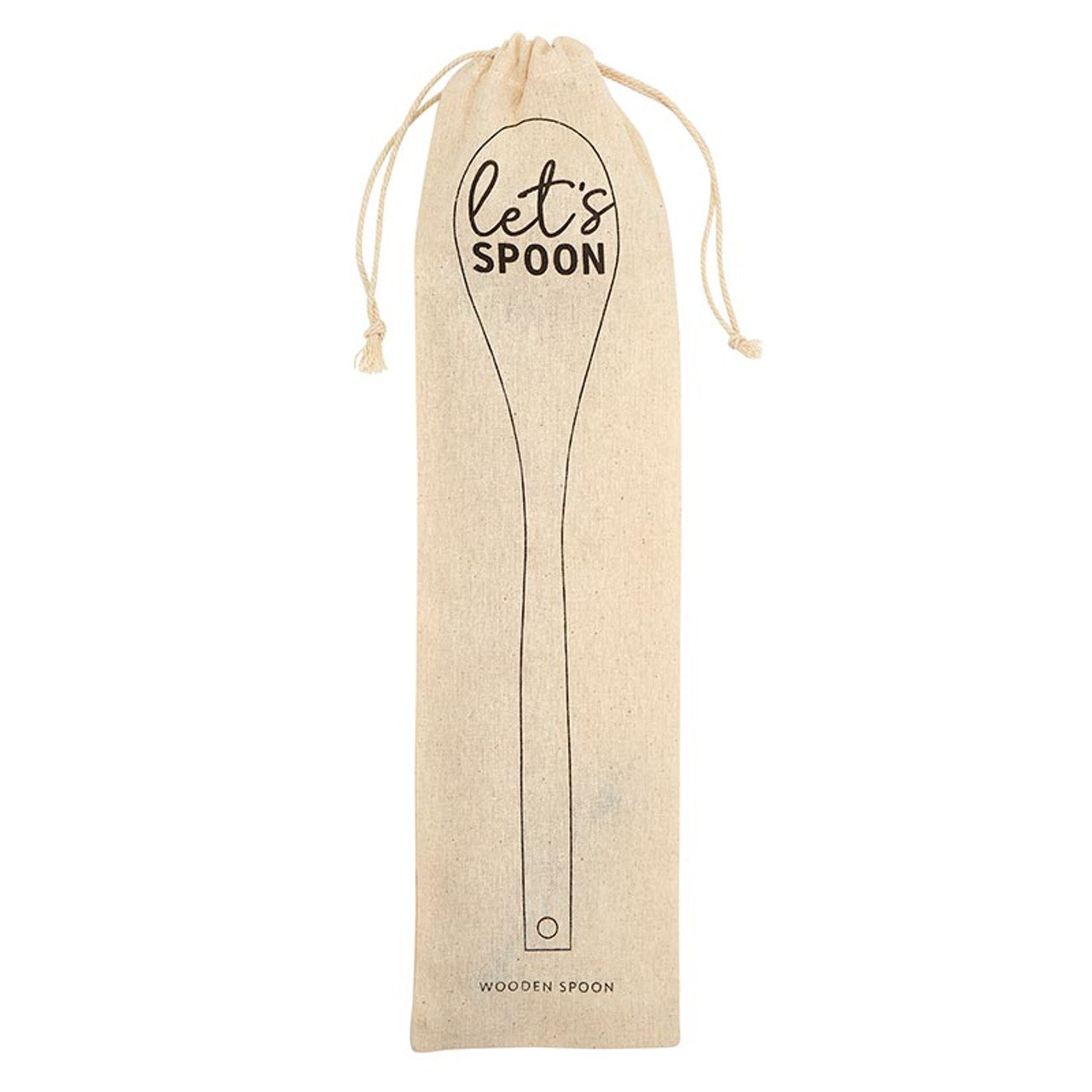 Let's Spoon Wooden Cooking Spoon