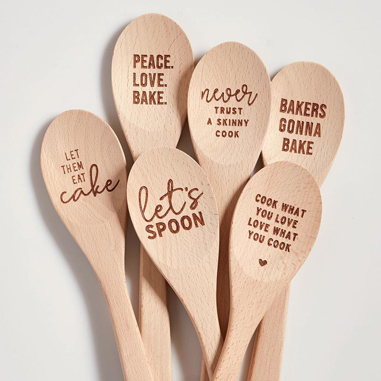 Let's Spoon Wooden Cooking Spoon