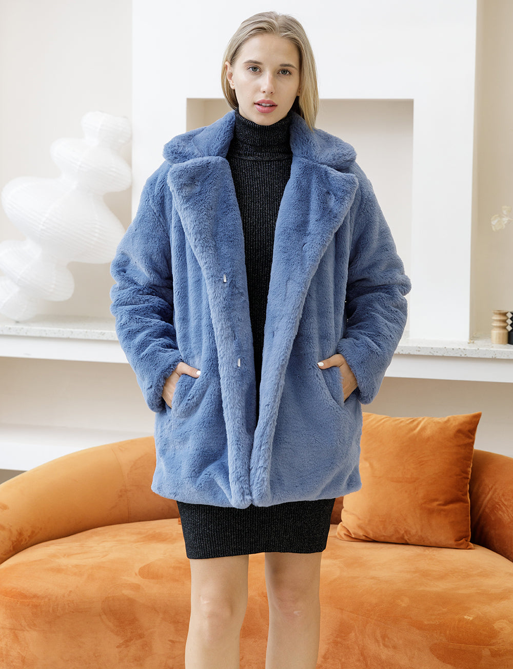 Fashionista Faux Fur Coat