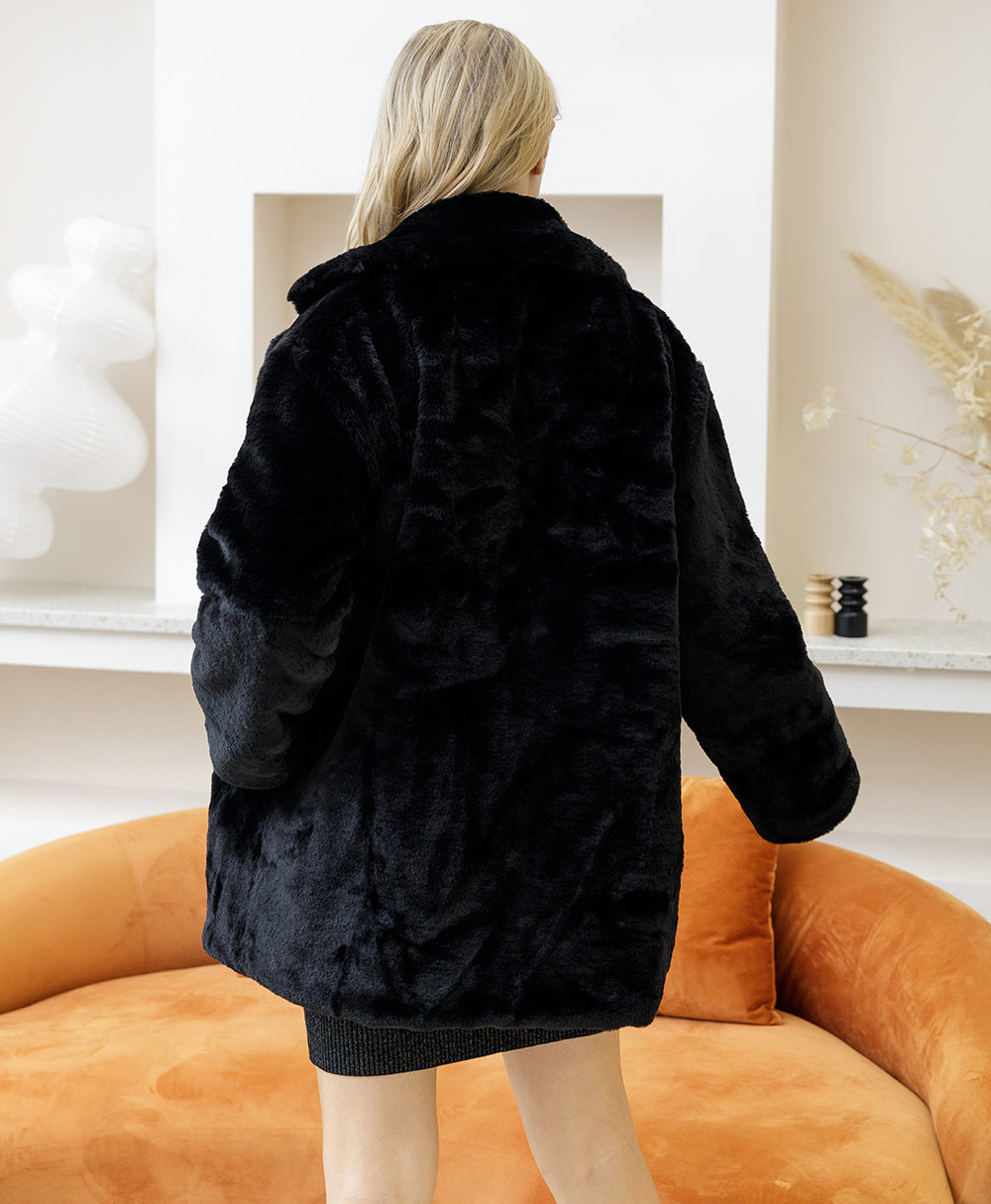 Fashionista Faux Fur Coat