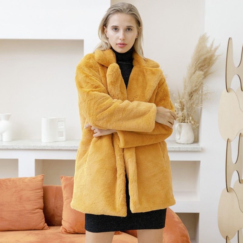 Fashionista Faux Fur Coat