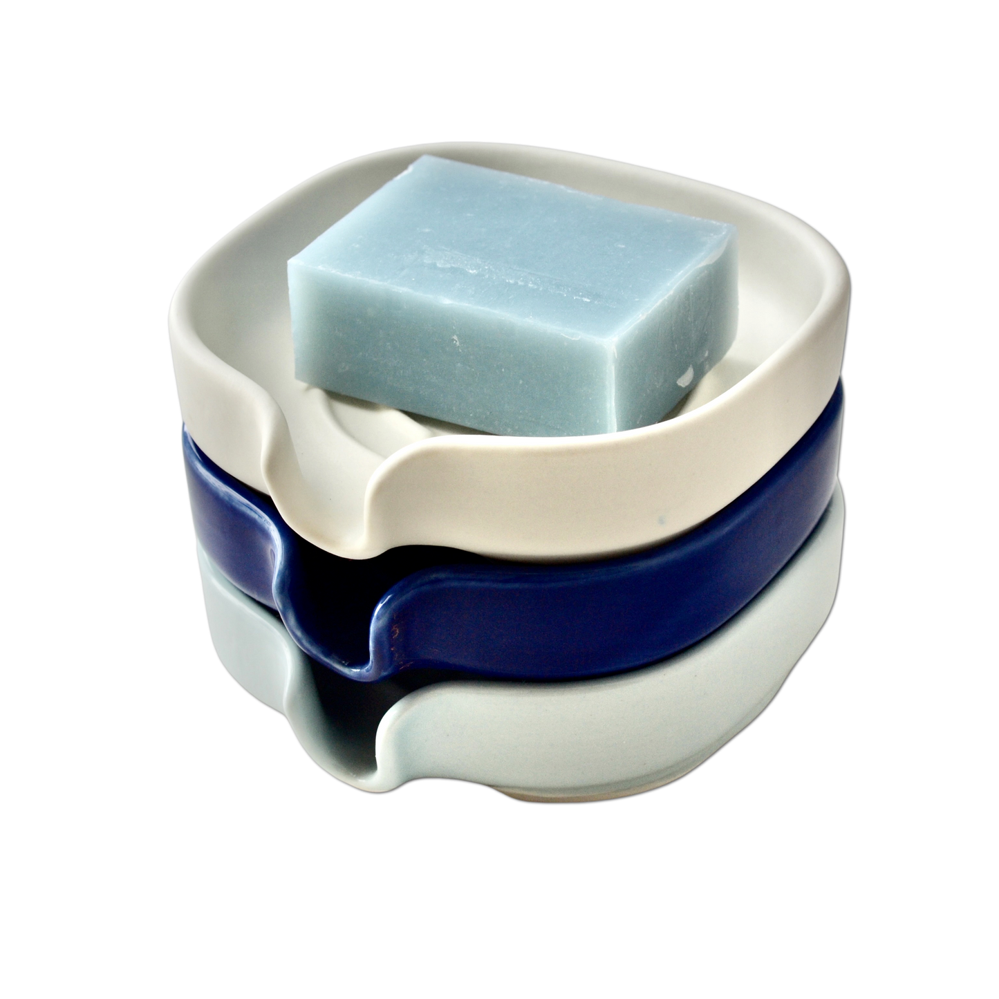 Self-Draining Porcelain Soap Dish