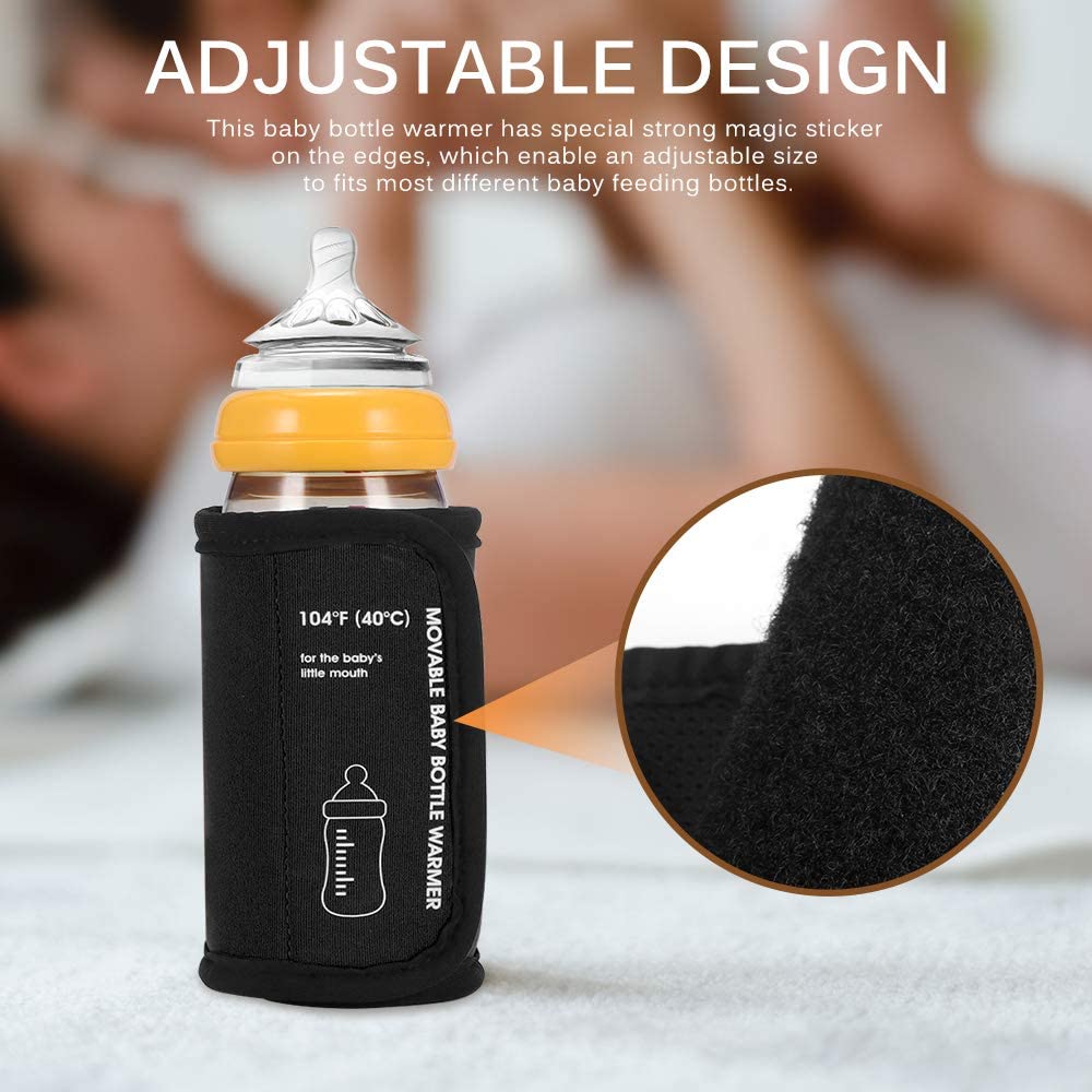 Baby Bottle Warmer Car Moveable USB Bottle Cup Heating Insulation Bag