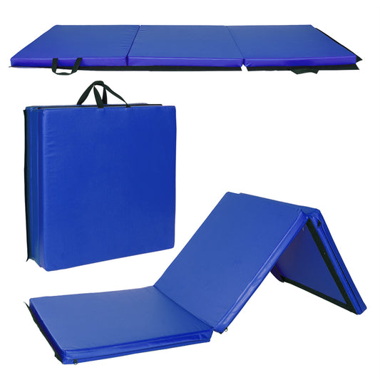 Tri-fold Gymnastics Yoga Mat with Hand Buckle