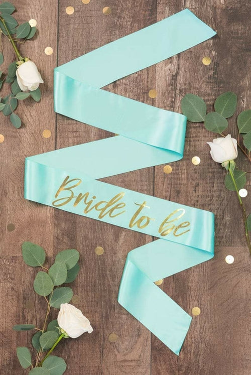 Bride To Be Gold Foil Sash