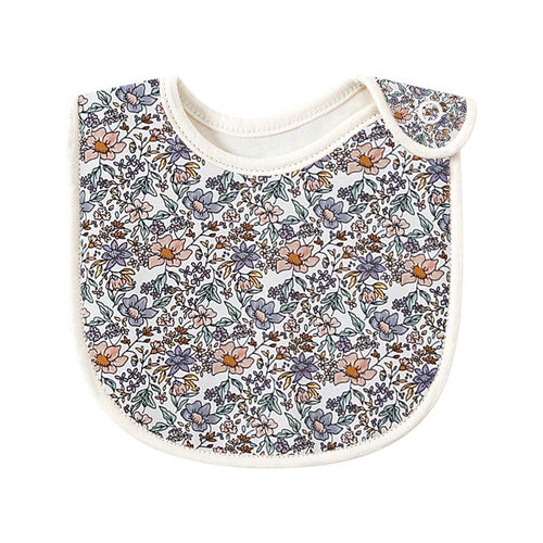 Baby Floral Print Water Absorbing Bibs